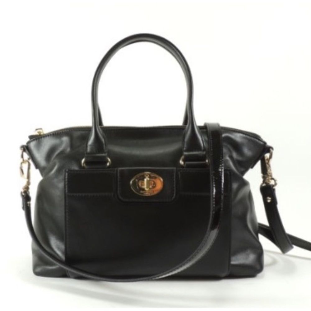 Kate Spade Hampton Rd Janie leather black shoulder